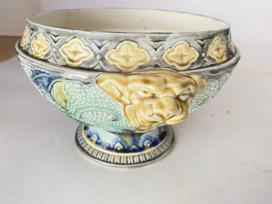 Majolica Bowl or Vide Poche, Belgium, 1900s-UR-1696491