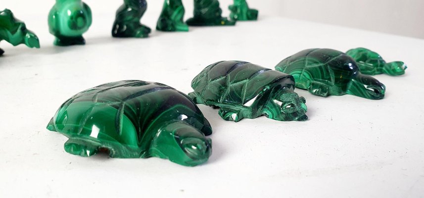 Malachite Animal Collection, Set of 17-FO-1314133