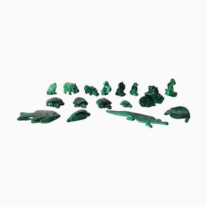 Malachite Animal Collection, Set of 17-FO-1314133