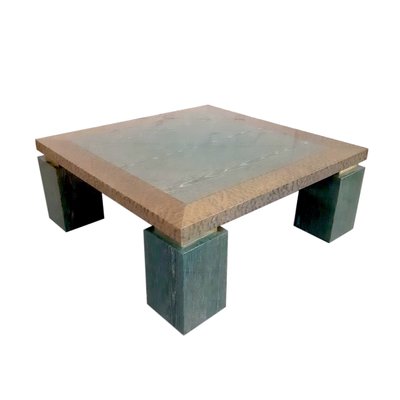 Malachite Burl and Exotic Wood Coffee Table, 1970s-ES-566797