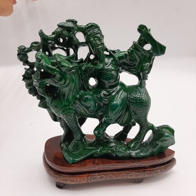 Malachite or Chloromelanite Carving of Qilin-TCS-1057292