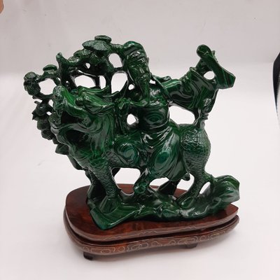 Malachite or Chloromelanite Carving of Qilin-TCS-1057292