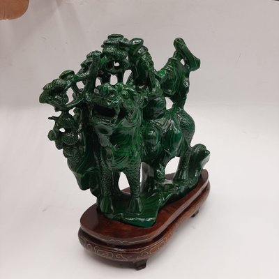 Malachite or Chloromelanite Carving of Qilin-TCS-1057292