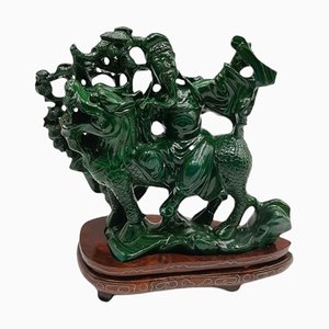 Malachite or Chloromelanite Carving of Qilin-TCS-1057292