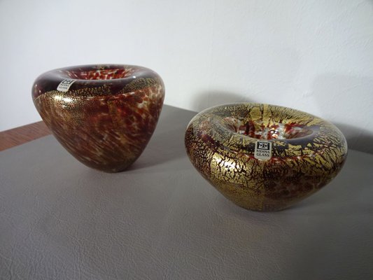 Maltese Glass Ashtrays rom Mdina, 1960s, Set of 2-RDW-632387