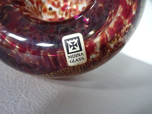 Maltese Glass Ashtrays rom Mdina, 1960s, Set of 2-RDW-632387