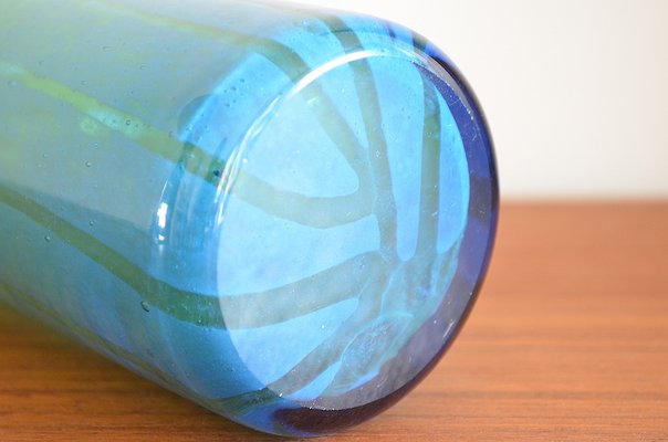 Maltese Glass Vase by Michael Harris for Mdina, 1970s-OV-1020124