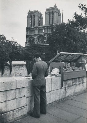 Man, Notre Dam, 1955, Black & White Photograph-DYV-1194392