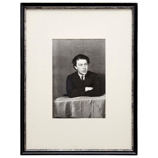 Man Ray, Portrait of André Breton, 1977, Black and White Photograph, Framed