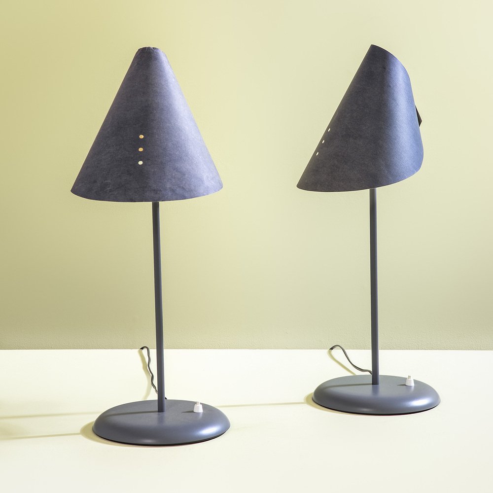 Man Ray Table Lamp mod. The Moon Under the Hat, 1972, Set of 2