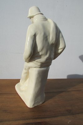 Man Sitting by Victor Voets, Ceramic, 1882-1950-RDN-843603