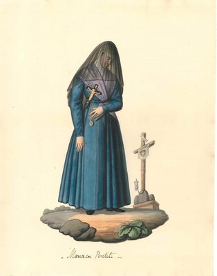 Manca Penitente - Watercolor by M. De Vito - 1820 ca. 1820 c.a.-ZCI-755845