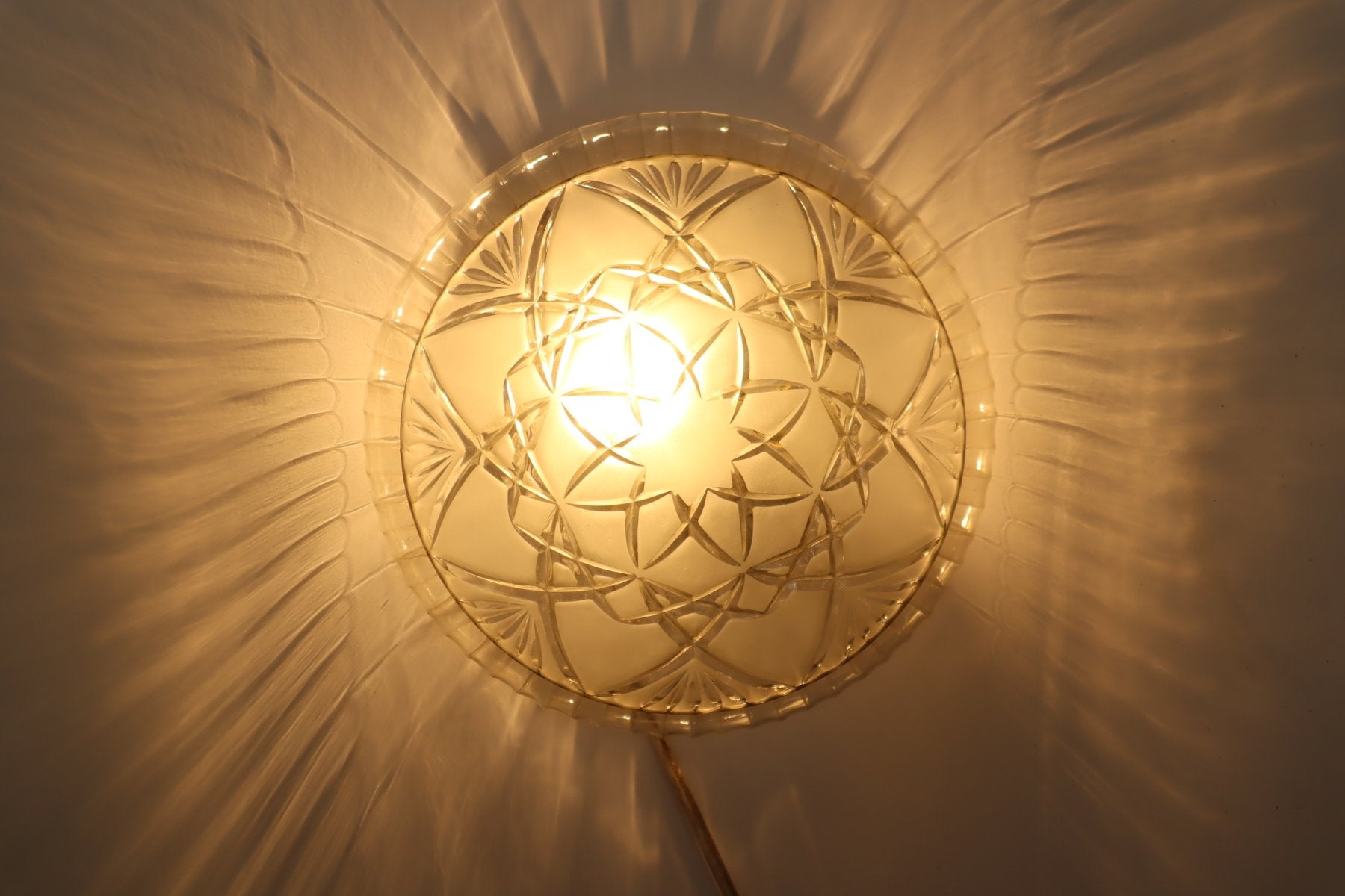 Mandala Stars Wall Light, 1970s