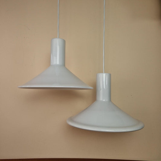 Mandarin Pendant Lamps by Michael Bang for Holmegaard / Royal Copenhagen, 1980s, Set of 2