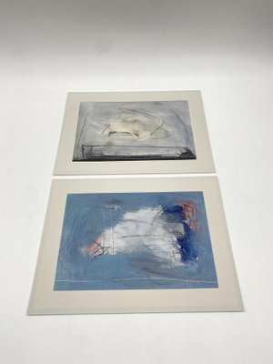 Manfred Nipp, Abstract Compositions, Paintings on Paper, 1990s, Set of 2-CZ-1822878