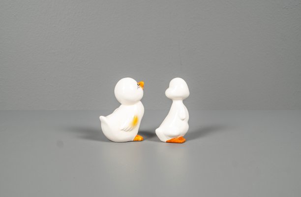 Manga Porcelain Ducks, Taiwan, 1970s, Set of 2-VLO-1180221