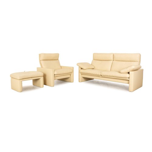 Manhatten Leather Sofa Set from Erpo, Set of 3