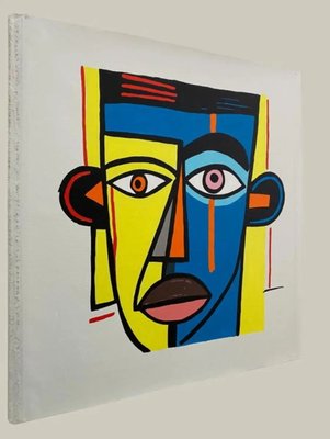 Mani-Kure, Face, 2023, Acrylic on Canvas-NMK-2032379