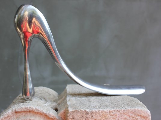 Manolo Blahnik Shoe Horn in Cast Aluminum, 2000s-UWJ-1768514