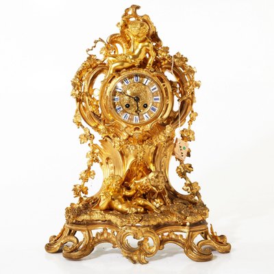 Mantel Clock in the Style of Louis XV-WMV-1127246