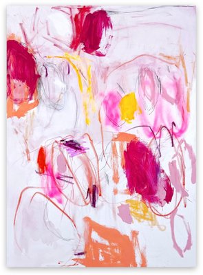 Manuela Karin Knaut, Sherbet Powder, Acrylic & Mixed Media on Canvas, 2022-RMD-1444061