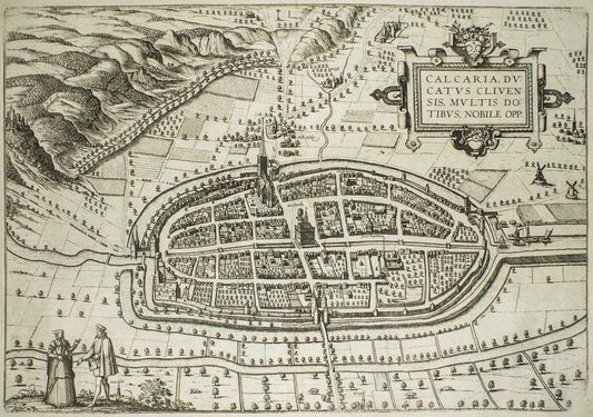 Map of Calcaria - From ''Civitates Orbium Terrarum'' by F. Hogenberg - 1575 1575