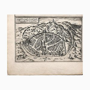 Map of Nemavsus - Original Etching by George Braun - Late 16th Century Late 16th Century-ZCI-757798