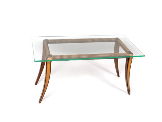 Maple and Wood Coffee Table by Osvaldo Borsani, Italy, 1940s-UQV-868350