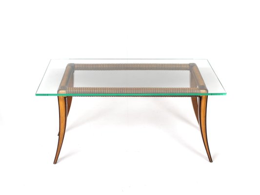 Maple and Wood Coffee Table by Osvaldo Borsani, Italy, 1940s-UQV-868350