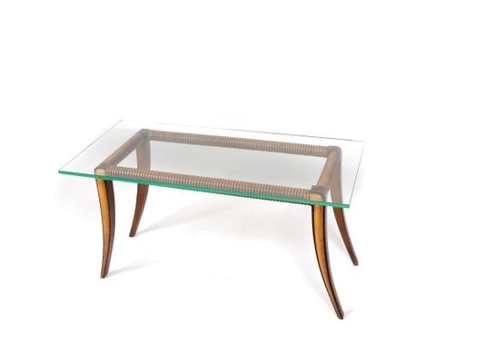 Maple and Wood Coffee Table by Osvaldo Borsani, Italy, 1940s-UQV-868350