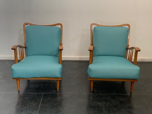 Maple Lounge Chairs by Paolo Buffa, 1950s, Set of 3-IJR-736593