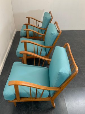 Maple Lounge Chairs by Paolo Buffa, 1950s, Set of 3-IJR-736593