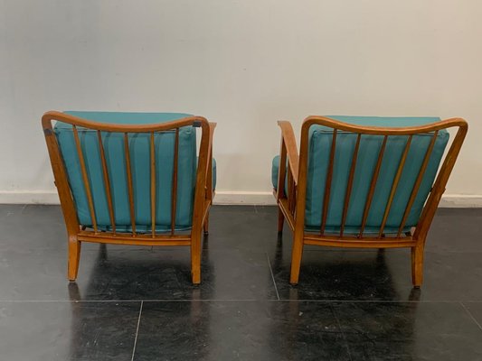 Maple Lounge Chairs by Paolo Buffa, 1950s, Set of 3-IJR-736593