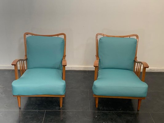 Maple Lounge Chairs by Paolo Buffa, 1950s, Set of 3-IJR-736593