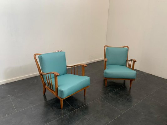 Maple Lounge Chairs by Paolo Buffa, 1950s, Set of 3-IJR-736593