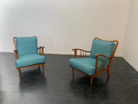 Maple Lounge Chairs by Paolo Buffa, 1950s, Set of 3-IJR-736593