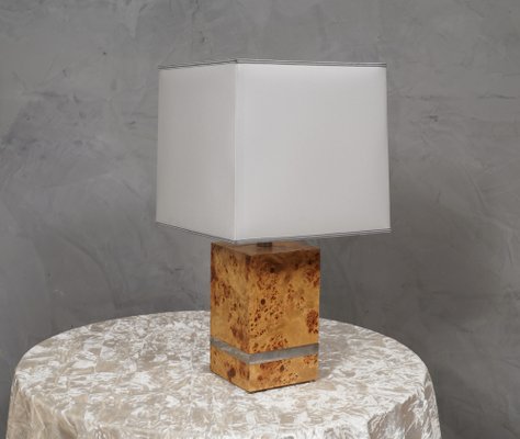 Maple Wood Table Lamp by Tommaso Barbi, 1980s-UH-1750130