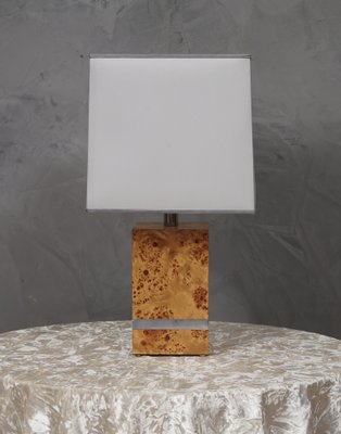 Maple Wood Table Lamp by Tommaso Barbi, 1980s-UH-1750130