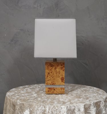 Maple Wood Table Lamp by Tommaso Barbi, 1980s-UH-1750130