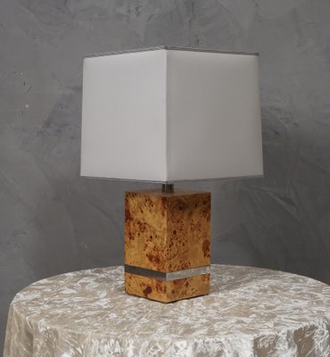 Maple Wood Table Lamp by Tommaso Barbi, 1980s-UH-1750130