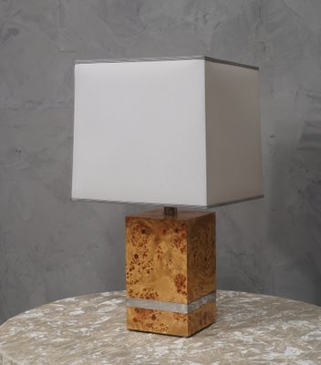 Maple Wood Table Lamp by Tommaso Barbi, 1980s-UH-1750130