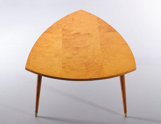 Maple Wood Triangle Coffee Table 1950s Holland from Pastoe, 1958