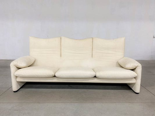 Maralunga 3-Seater Sofa by Vico Magistretti for Cassina, 1990s