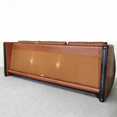 Maralunga 3-Seater Sofa in Leather Vico Magistretti for Cassina, 1973-PRS-1821930