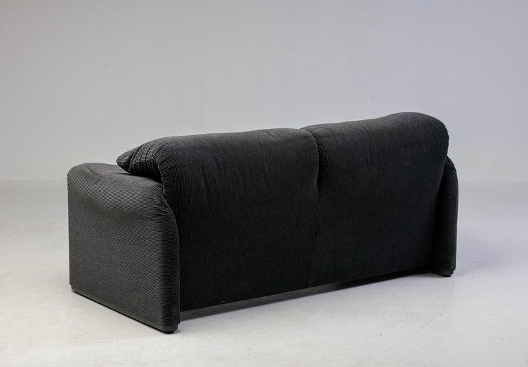 Maralunga 675 Sofa, Armchair and Ottoman by Vico Magistretti for Cassina, 1990s, Set of 3