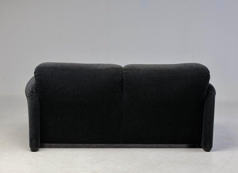 Maralunga 675 Sofa, Armchair and Ottoman by Vico Magistretti for Cassina, 1990s, Set of 3