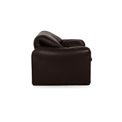 Maralunga Leather Armchair in Dark Brown from Cassina-RQW-2036302