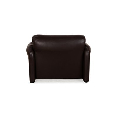 Maralunga Leather Armchair in Dark Brown from Cassina-RQW-2036302