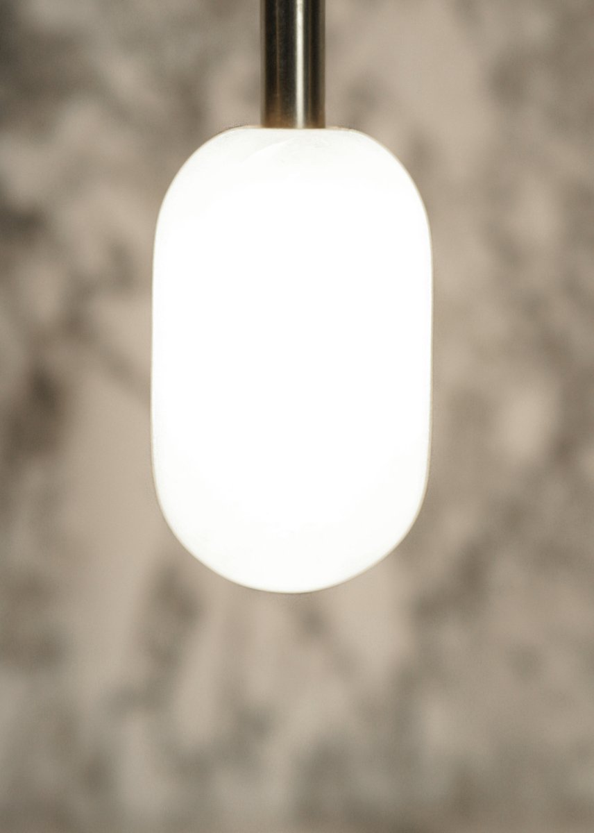 Marble and Alabaster SM-00 Sculptural Lamp with Oblong Diffuser by Edouard Sankowski for Krzywda