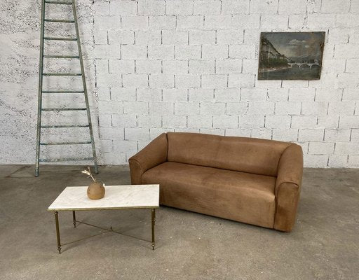 Marble and Brass Coffee Table, 1970s-PB-1700203